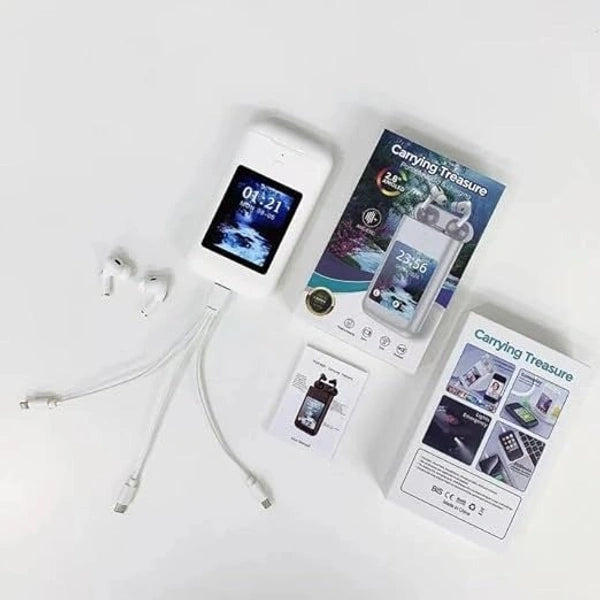 AirPods Pro Max+ — 2.8" HD Screen & 8000mAh Power Bank