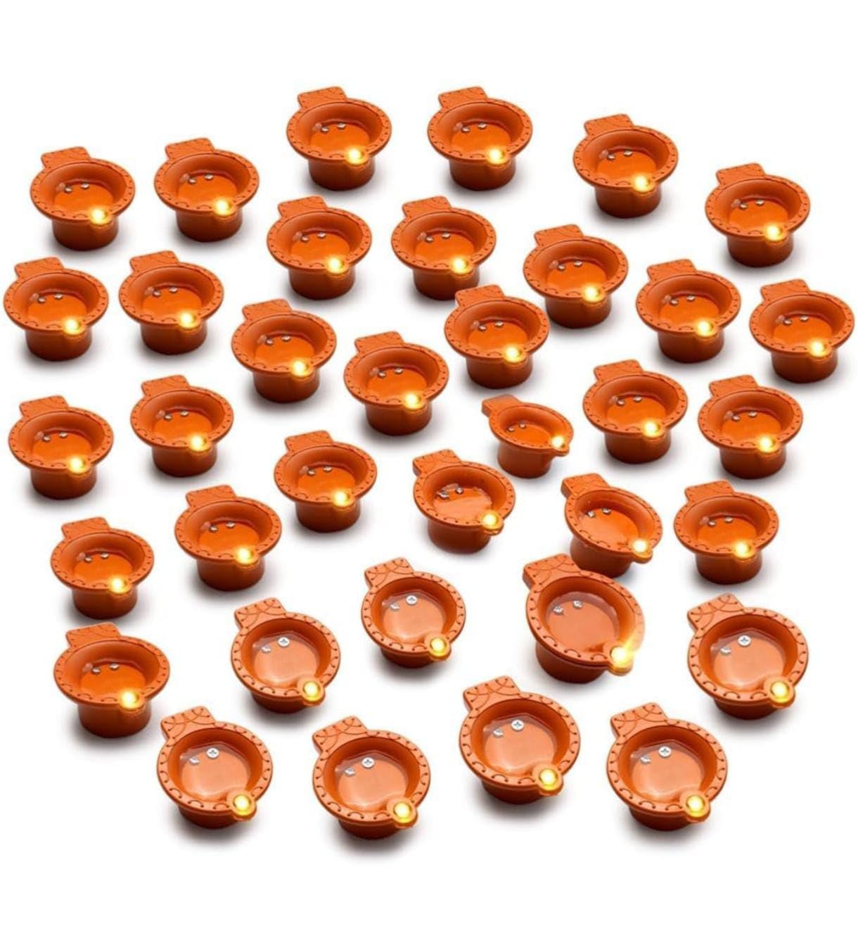 LED Floating Water Sensor Diyas – Waterproof Decorative Lights for Diwali, Home, Office, Pooja, Rangoli, Wedding & Party Decor | Reusable Floating Lamps for Festive Decoration (Pack of 12)